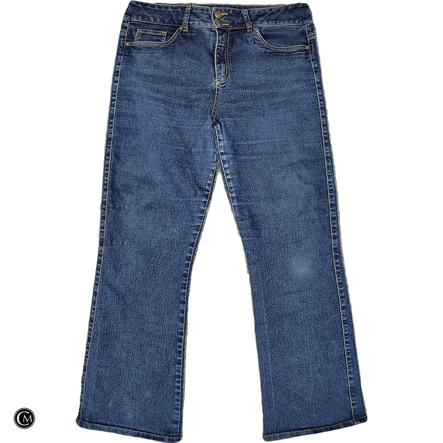 Jeans Boot Cut By Clothes Mentor In Blue Denim, Size: 14 image 1