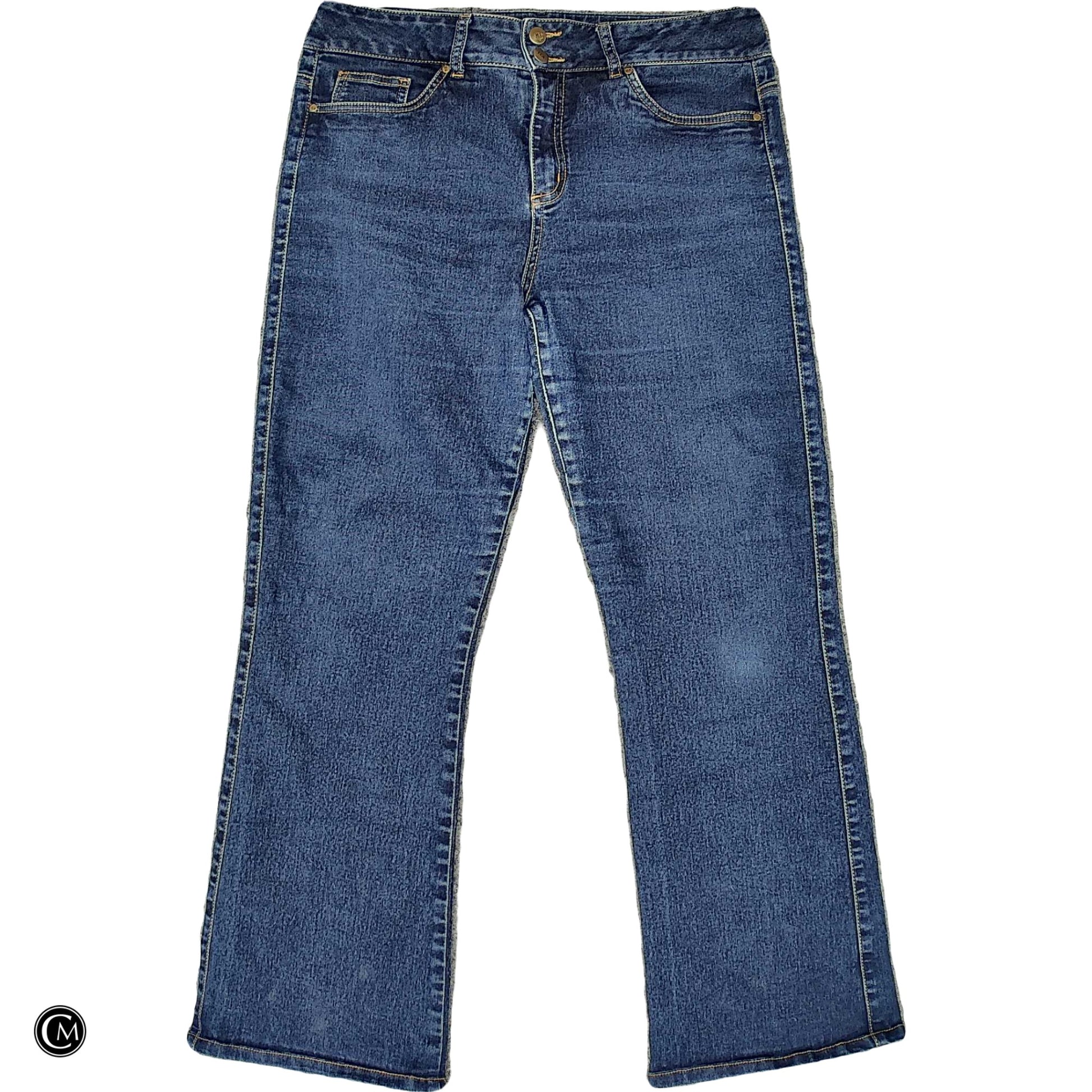 Jeans Boot Cut By Clothes Mentor In Blue Denim, Size: 14 image 1