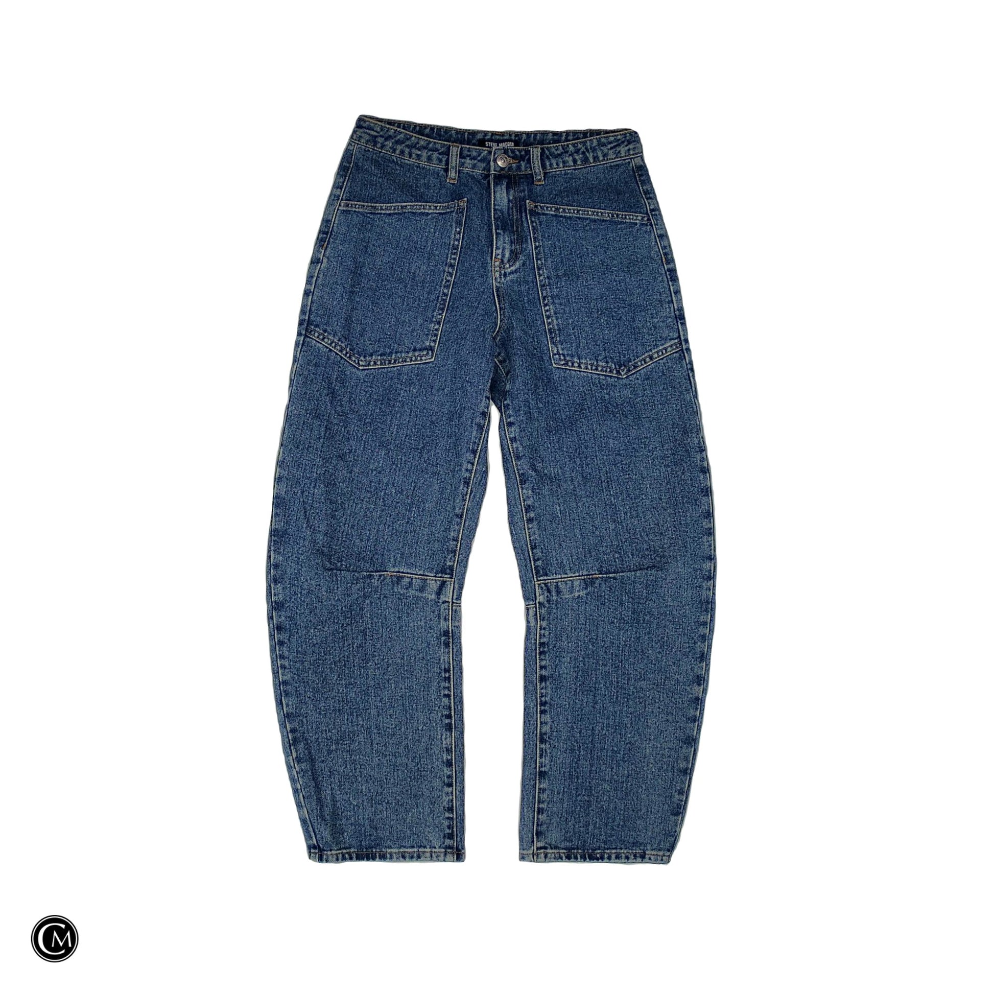 Jeans Wide Leg By Steve Madden In Blue Denim, Size: Xs image 1