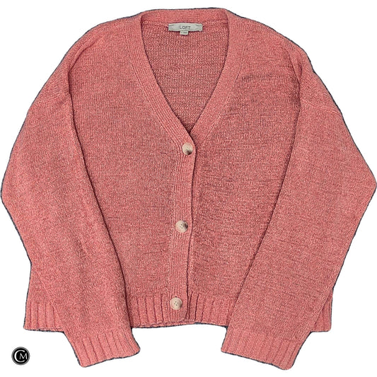 Sweater Cardigan By Loft In Pink, Size: L image 1
