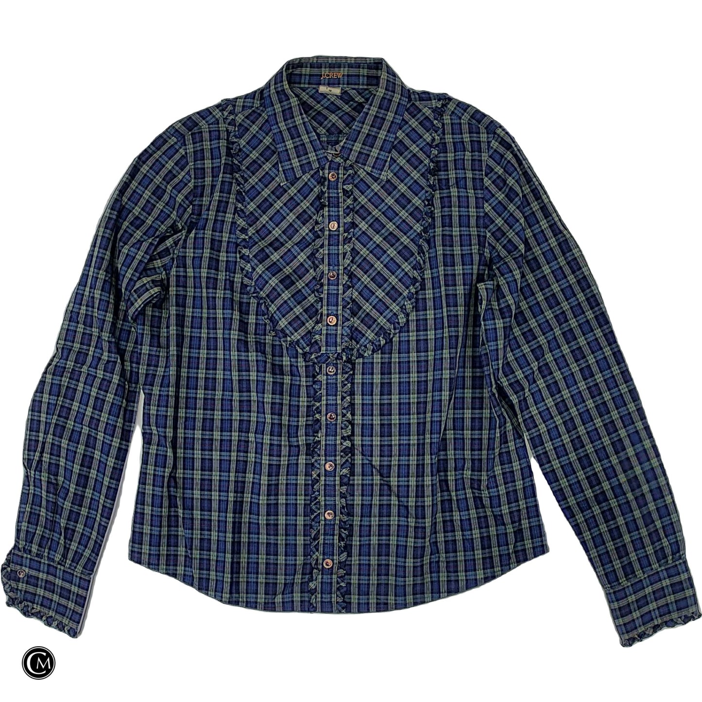 Top Ls By J. Crew In Blue & Green, Size: M image 1