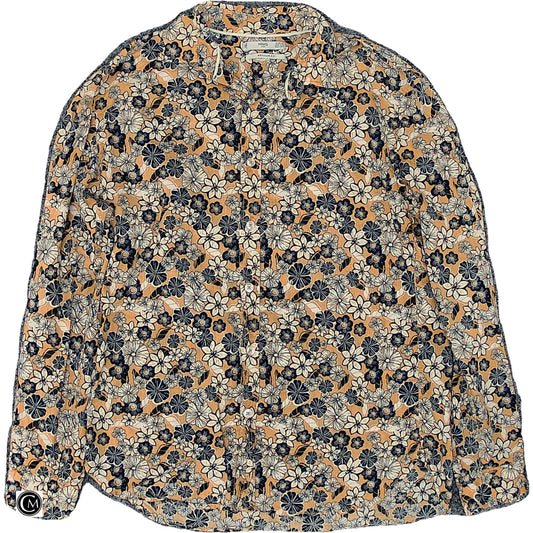 Top Ls By Mng In Blue & Yellow, Size: Xxs image 1