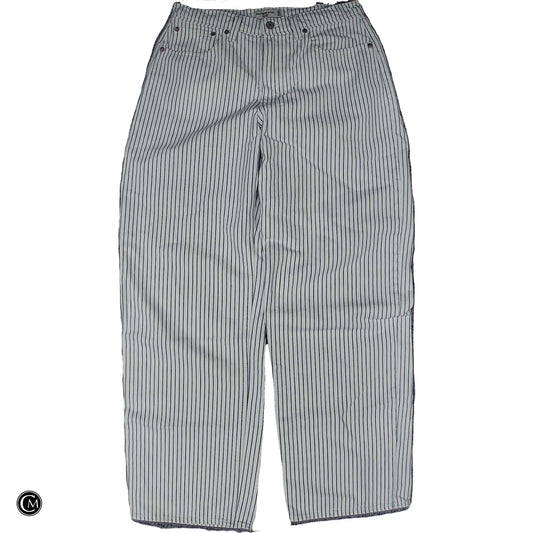 Jeans Wide Leg By Abercrombie And Fitch In Blue & White, Size: 10 image 1