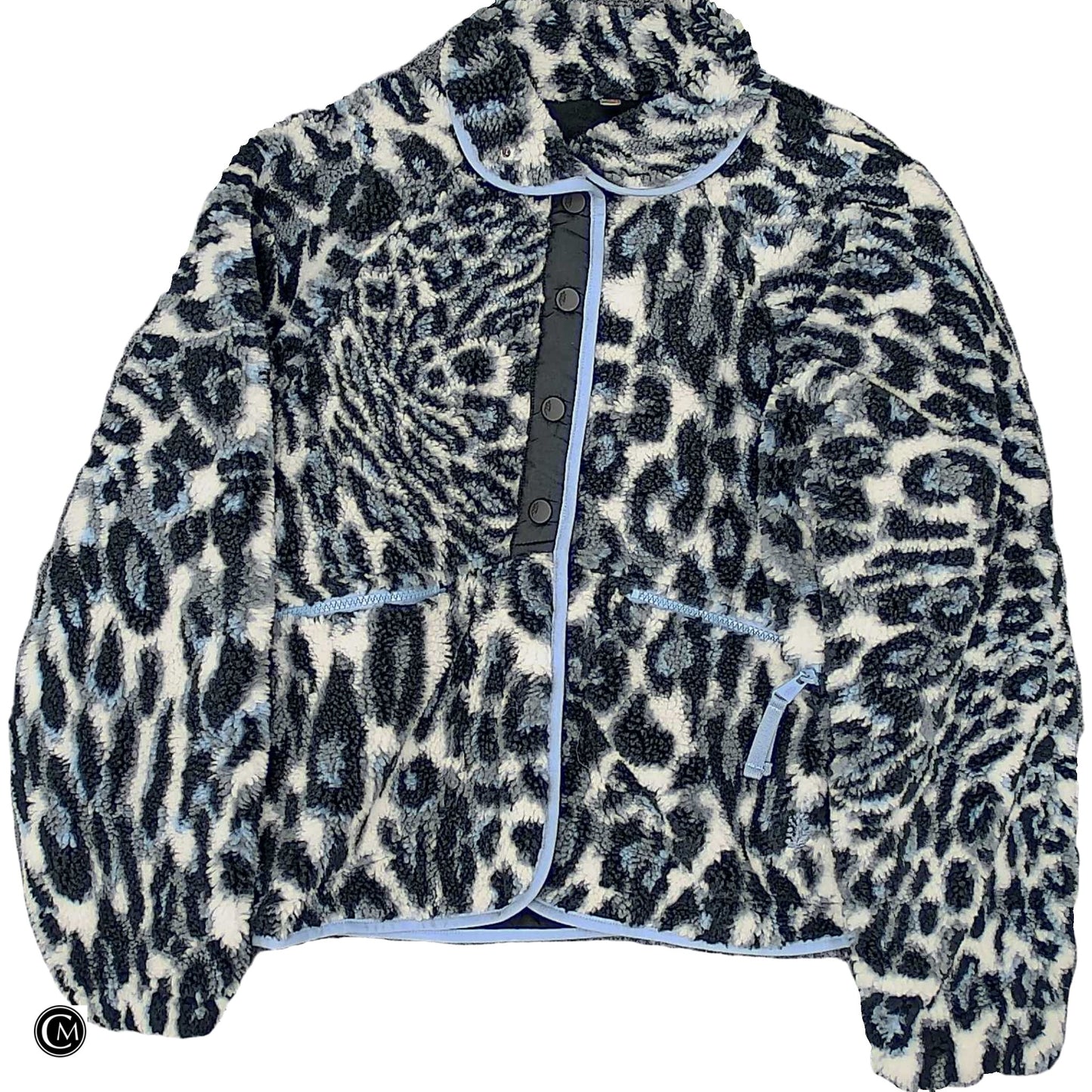 Jacket Faux Fur & Sherpa By Free People In Animal Print, Size: Xs image 1