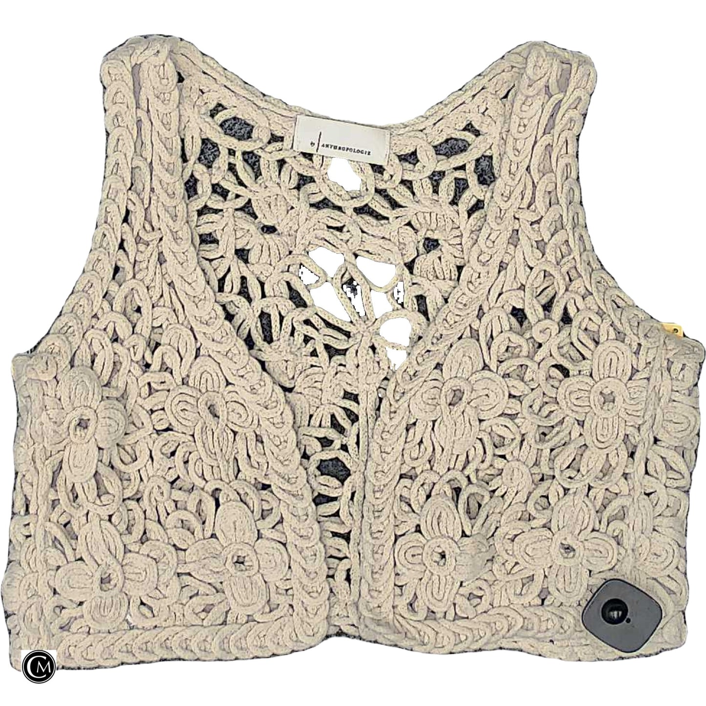 Vest Other By Anthropologie In Cream, Size: S image 1