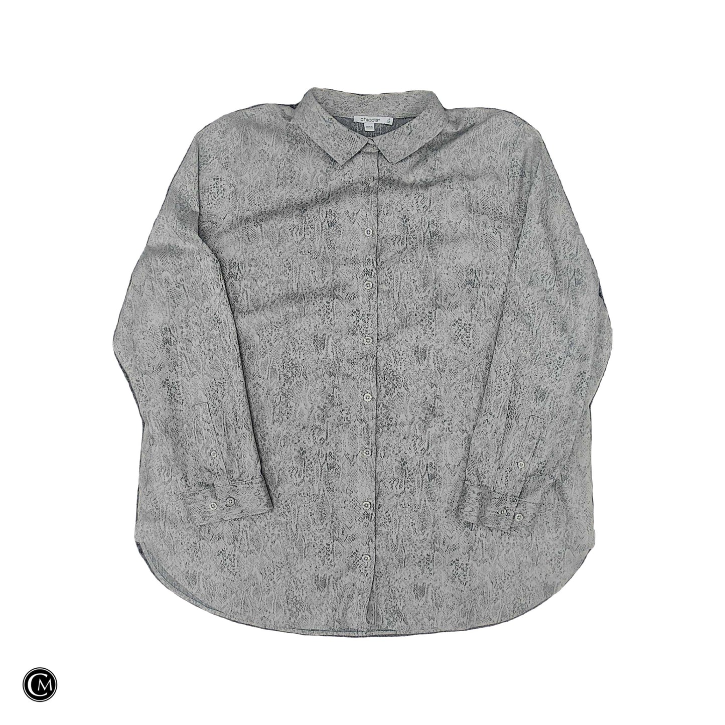 Top Ls By Chicos In Grey, Size: 1x image 1
