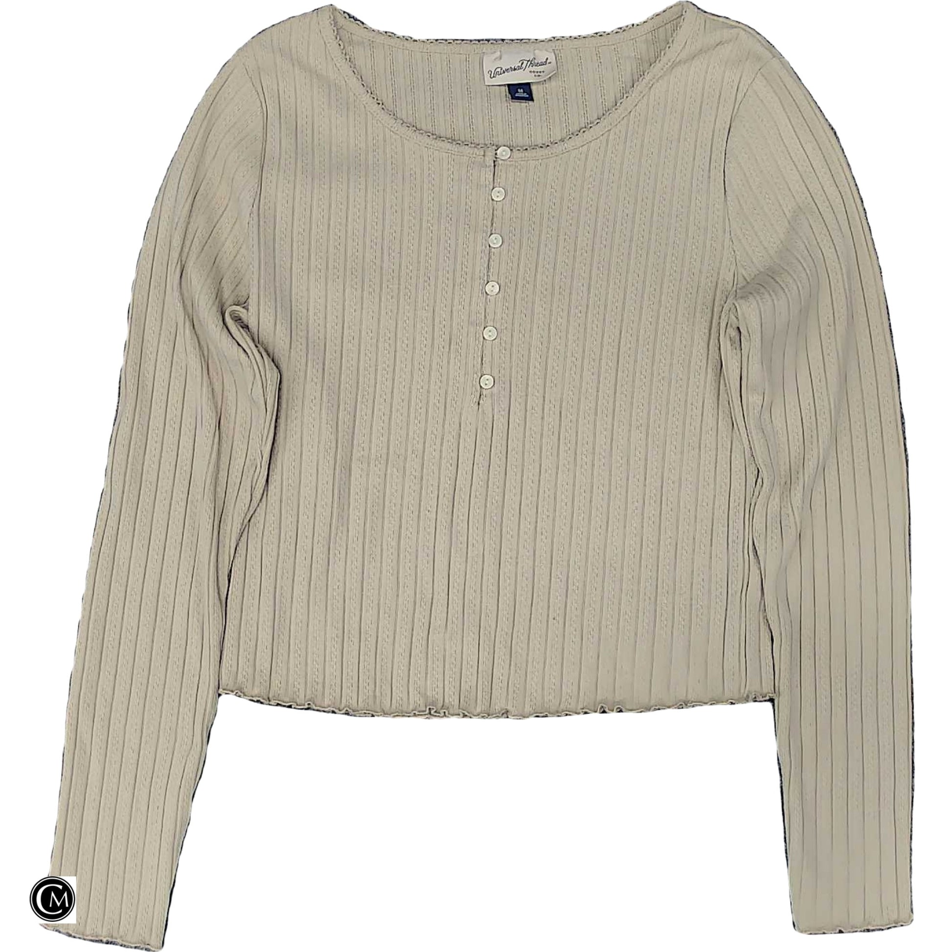Top Ls By Universal Thread In Tan, Size: M image 1
