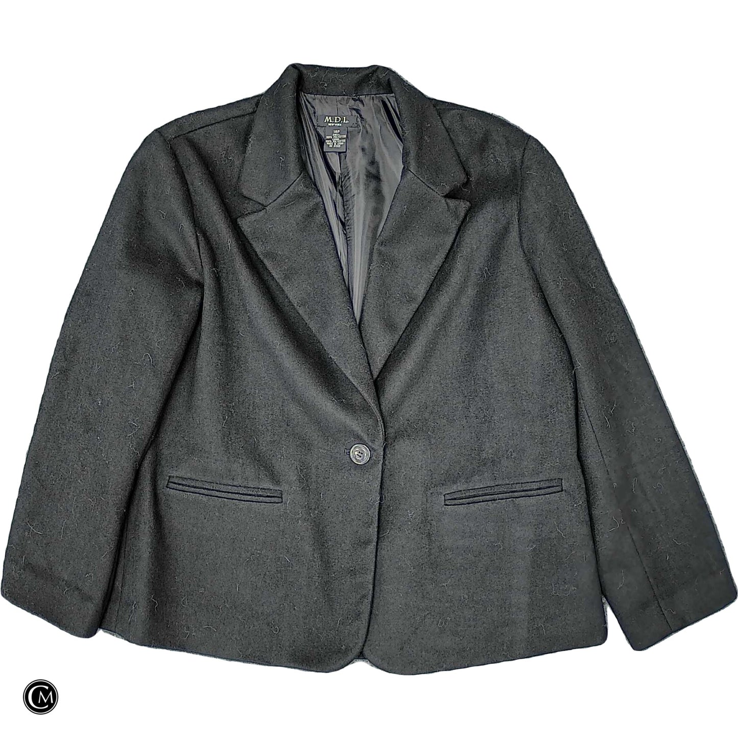 Blazer By Clothes Mentor In Black, Size: Lp image 1