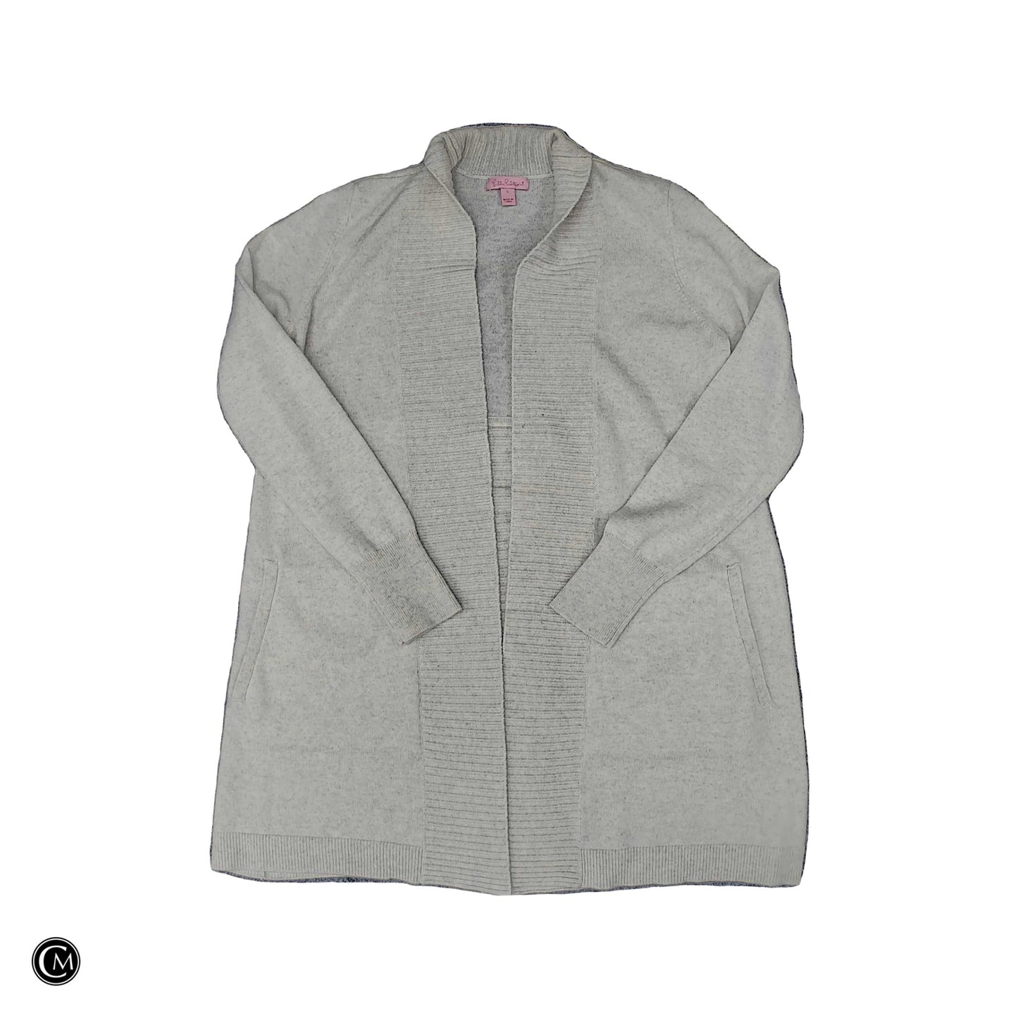 Sweater Cardigan Designer By Lilly Pulitzer In Cream, Size: S image 1