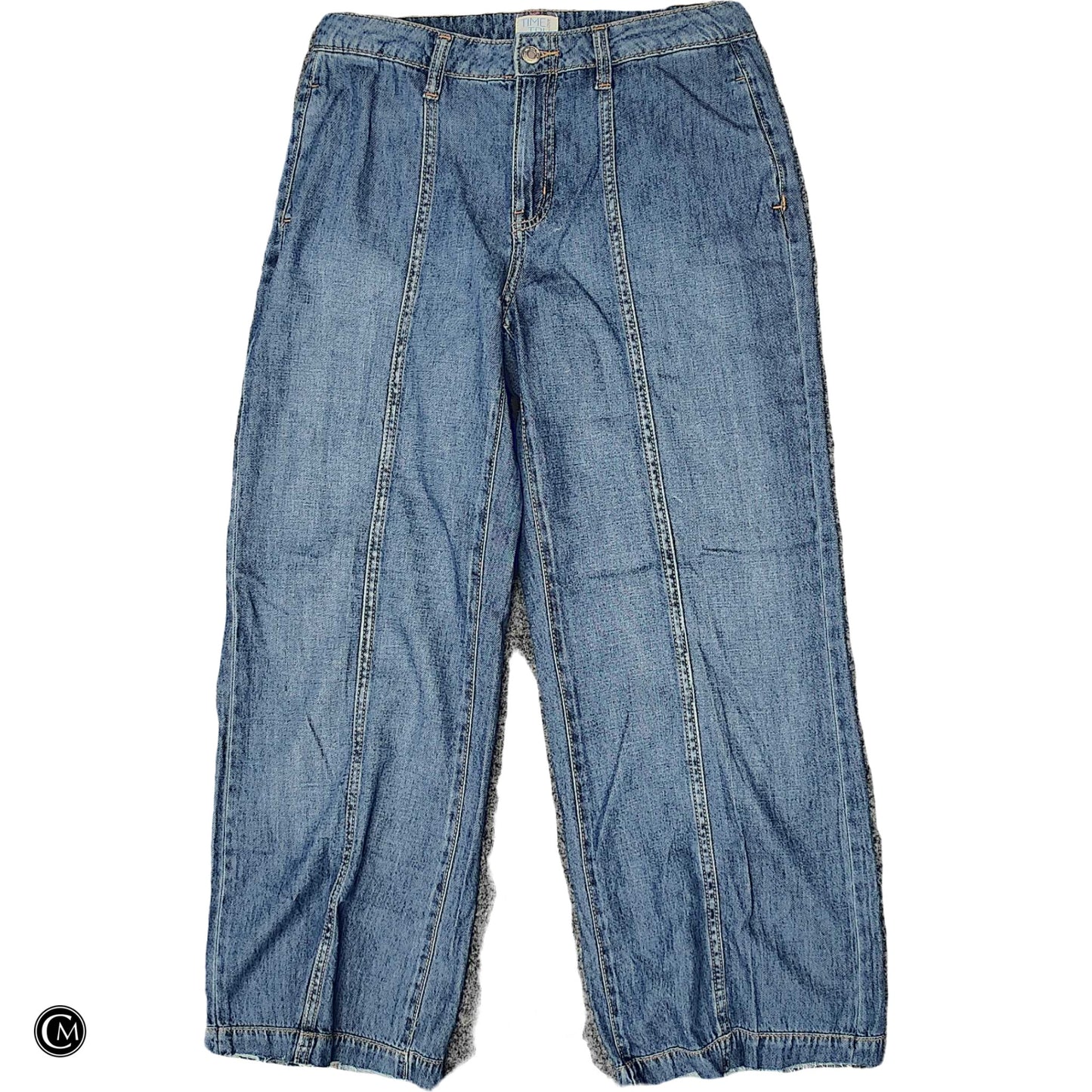 Jeans Wide Leg By Time And Tru In Blue Denim, Size: 4 image 1