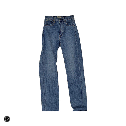 Jeans Straight By Abercrombie And Fitch In Blue, Size: 0p image 1