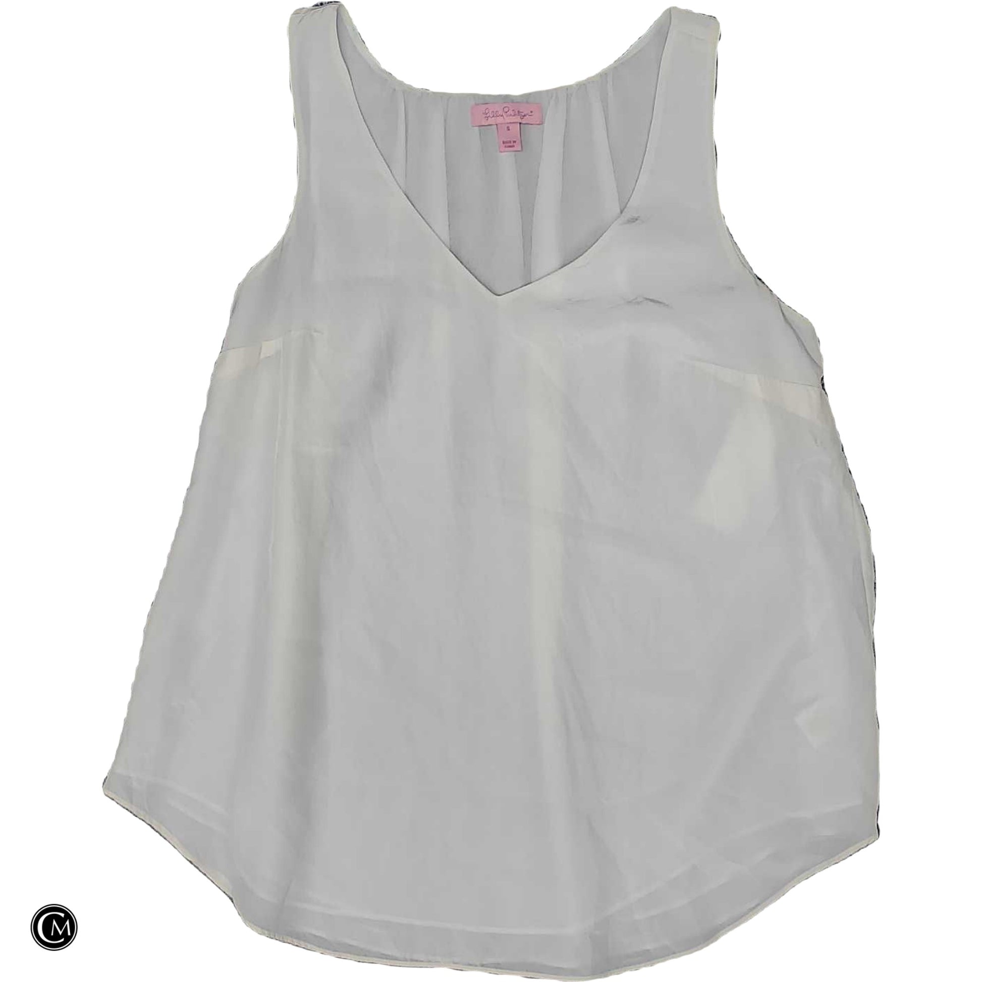 Blouse Designer By Lilly Pulitzer In White, Size: S image 1