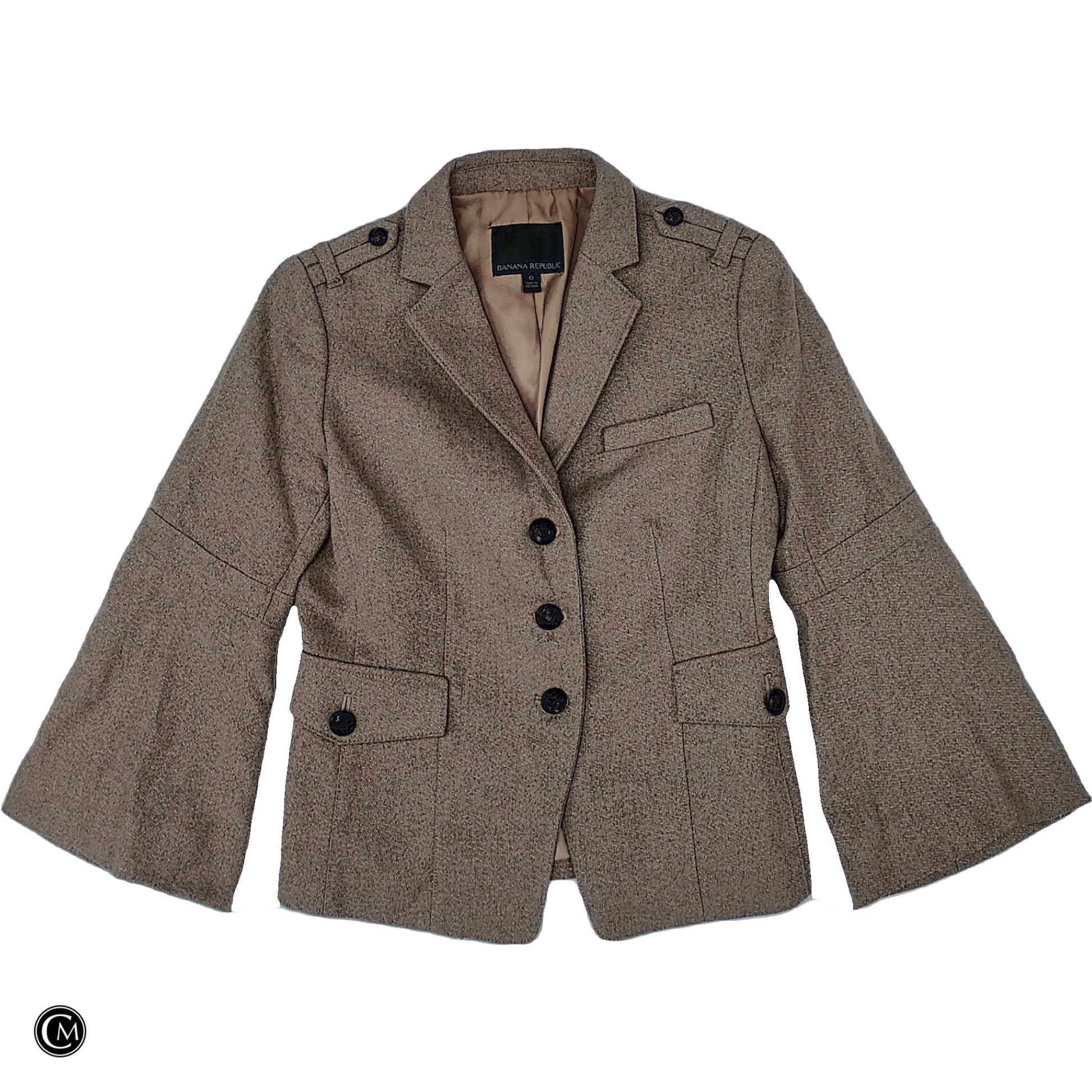 Blazer By Banana Republic In Tan, Size: Xs image 1