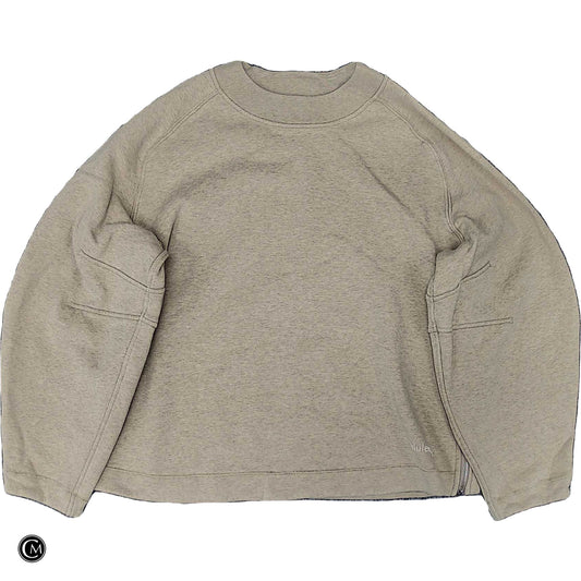 Athletic Sweatshirt Crewneck By Lululemon In Tan, Size: M image 1