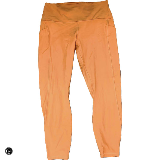 Athletic Leggings By Lululemon In Orange, Size: L image 1