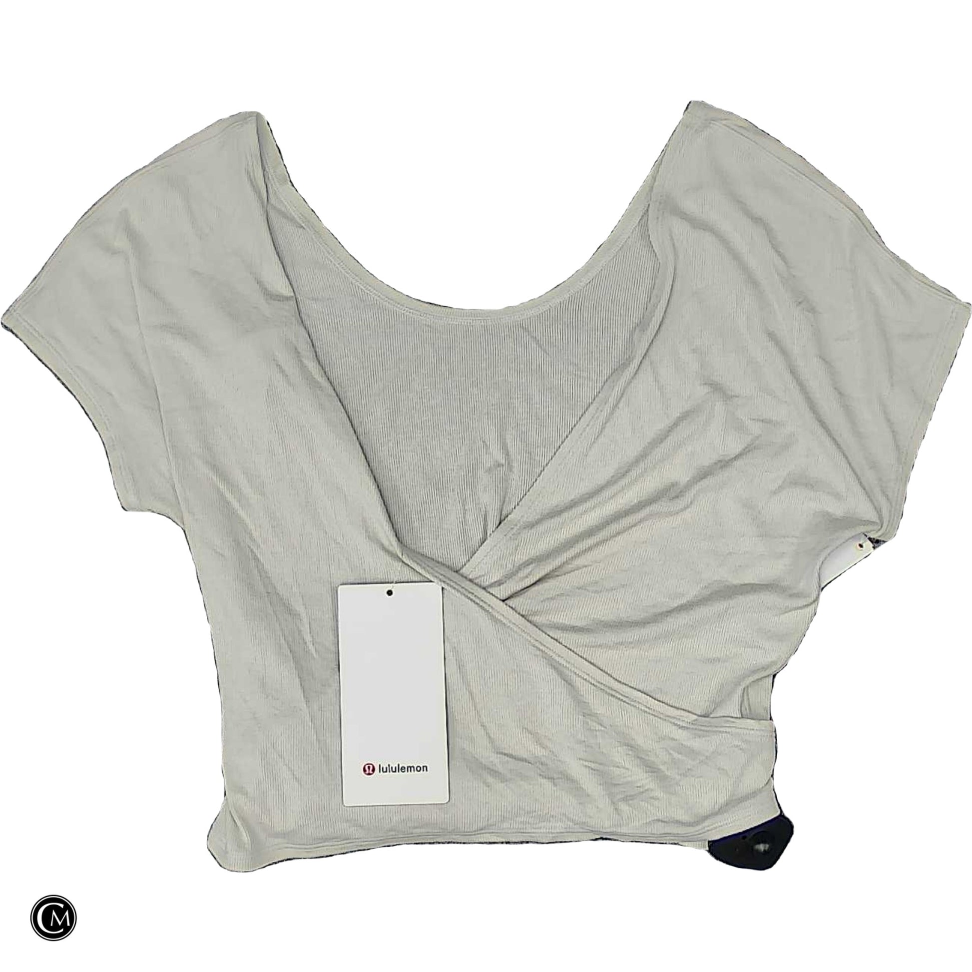 Athletic Top Ss By Lululemon In Cream, Size: S image 1