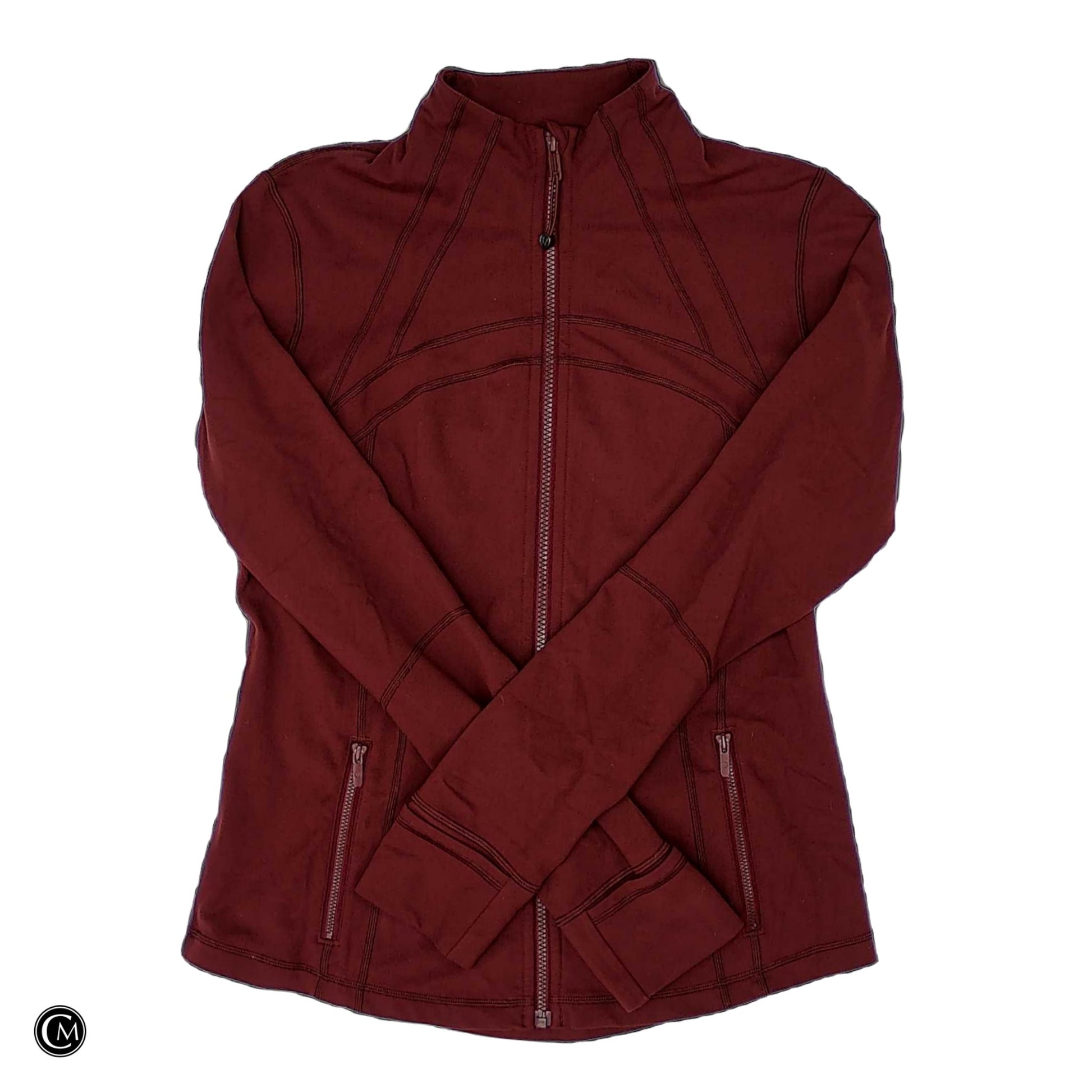 Athletic Jacket By Lululemon In Red, Size: L image 1