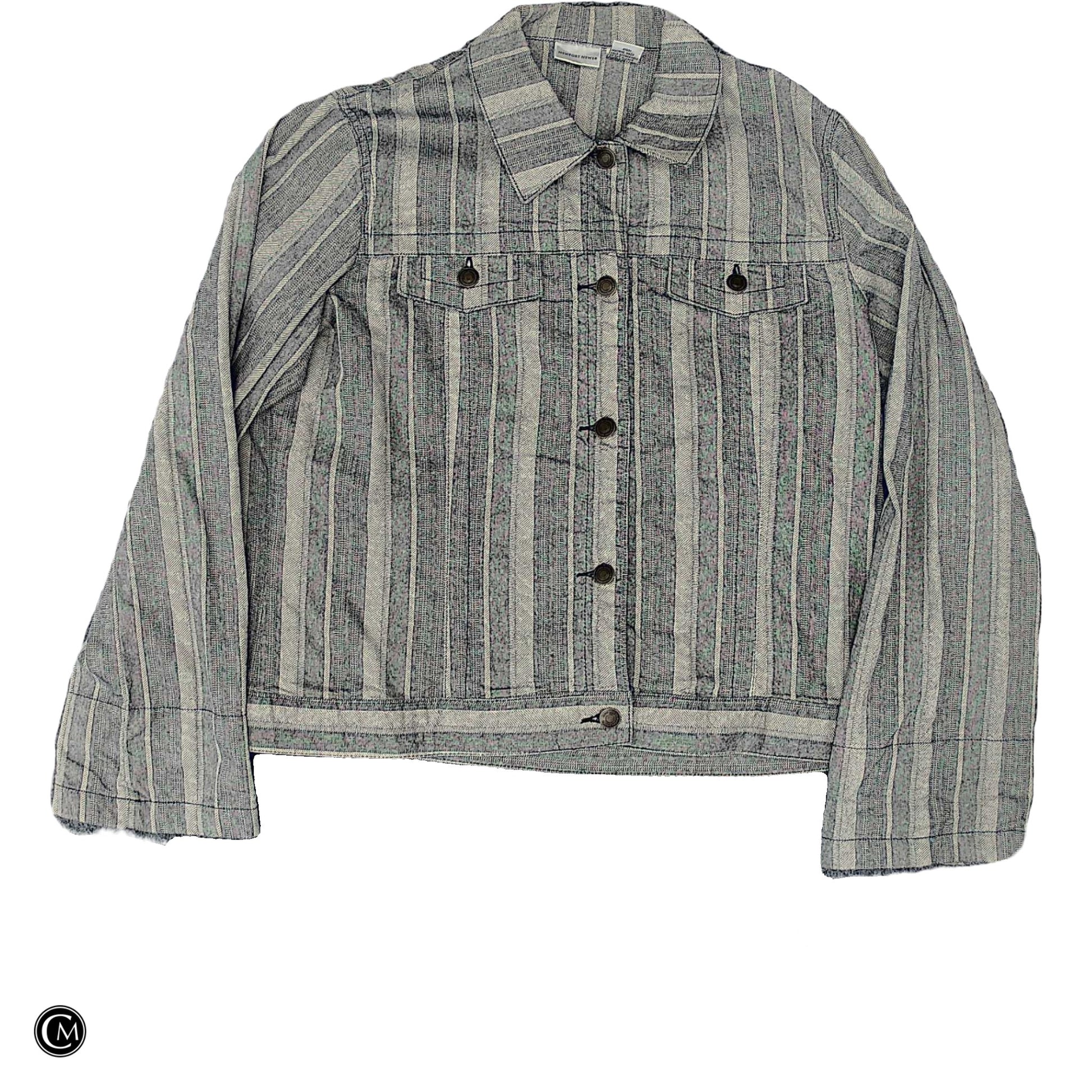 Jacket Denim By Newport News In Grey Denim, Size: L image 1