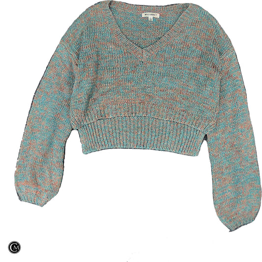 Sweater By Clothes Mentor In Blue & Orange, Size: S image 1