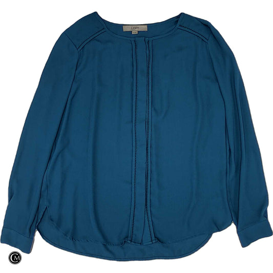 Blouse Ls By Loft In Blue, Size: S image 1