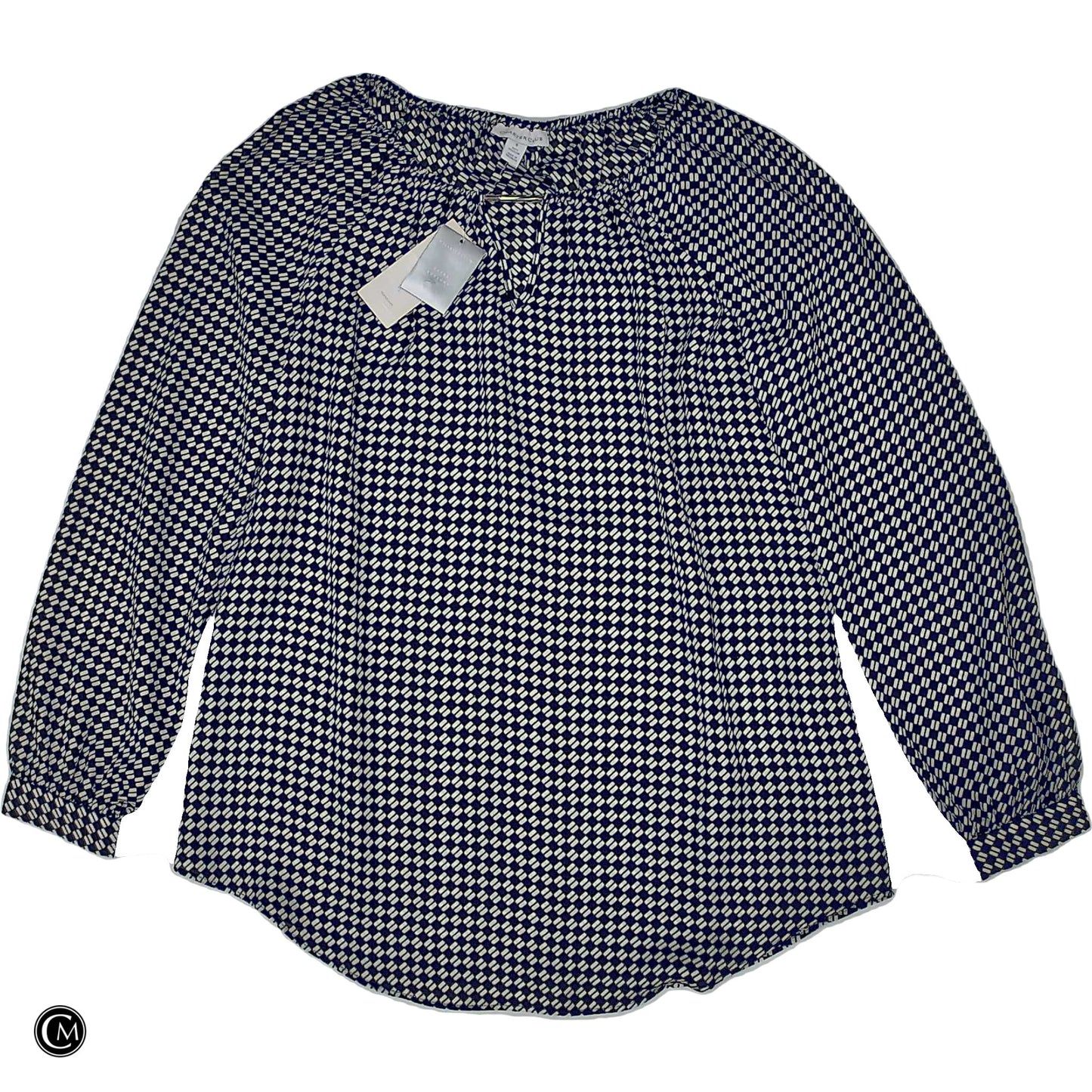 Top Ls By Charter Club In Black & White, Size: S image 1