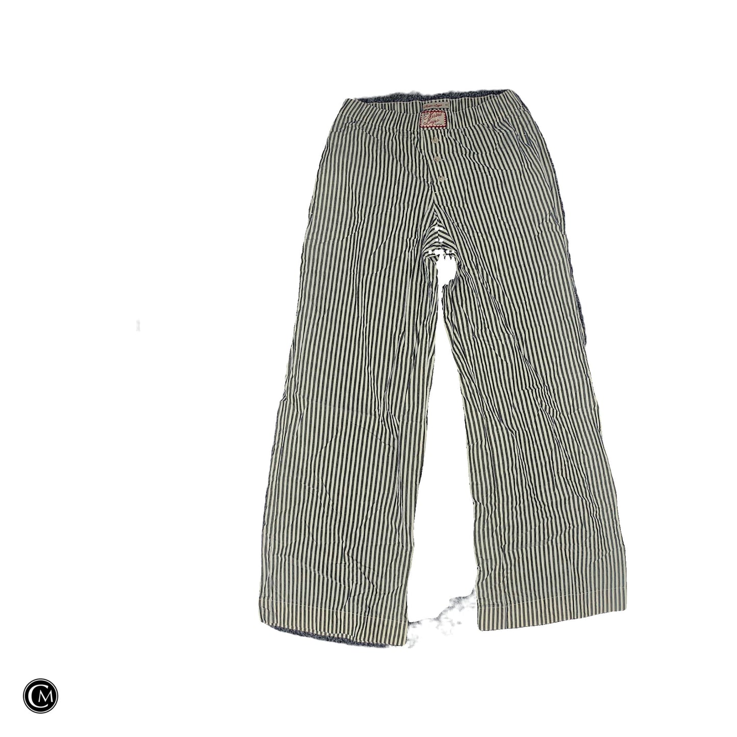 Pants Wide Leg By Marine Layer In Striped Pattern, Size: 0 image 1