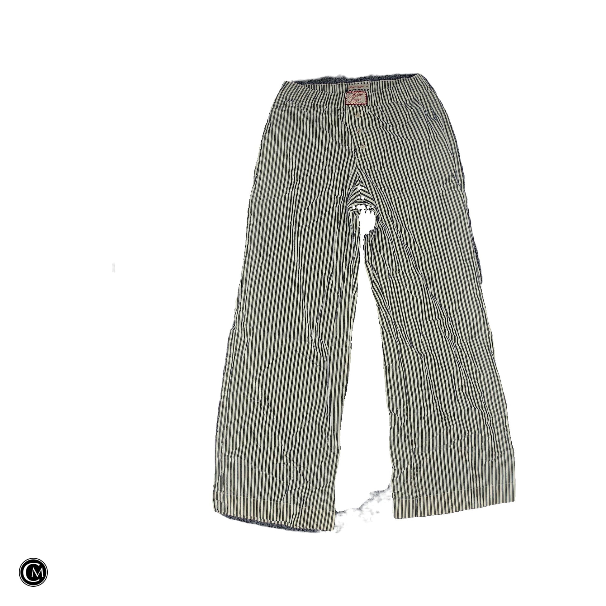Pants Wide Leg By Marine Layer In Striped Pattern, Size: 0 image 1