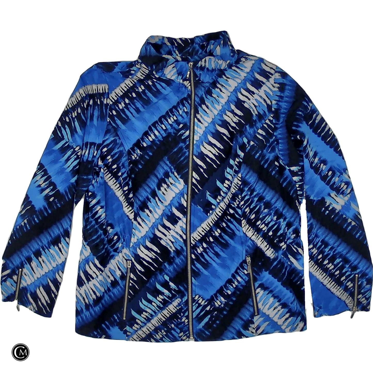 Jacket Other By Zenergy By Chicos In Blue, Size: L image 1