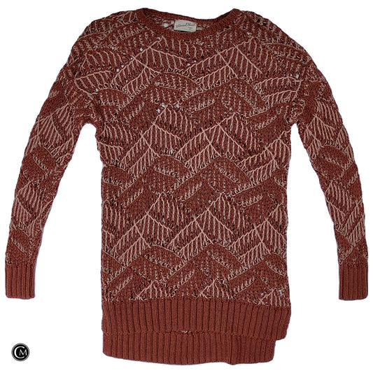 Sweater By Universal Thread In Brown & Cream, Size: L image 1