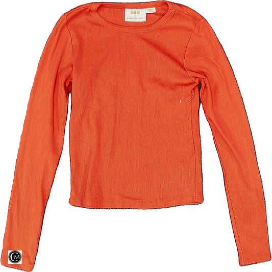 Top Ls Basic By Maeve In Orange, Size: Xs image 1
