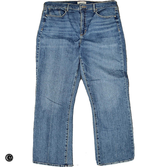 Jeans Cropped By Loft In Blue Denim, Size: 16 image 1