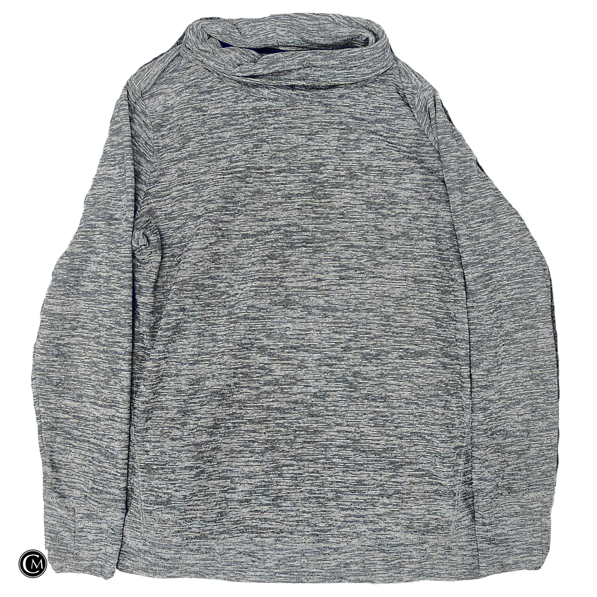 Athletic Sweatshirt Collar By Tek Gear In Grey, Size: L image 1