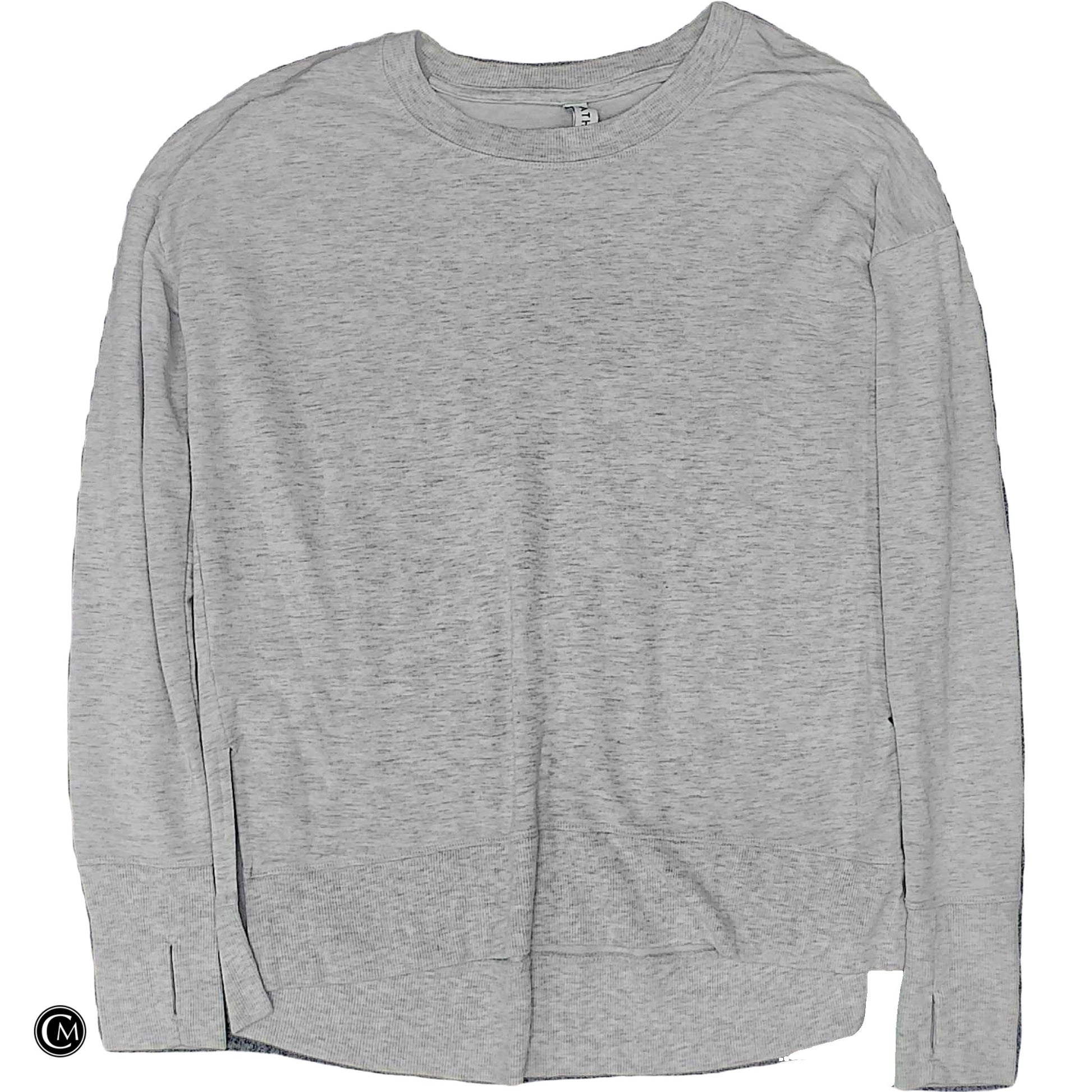Athletic Top Ls Crewneck By Athleta In Grey, Size: Xs image 1