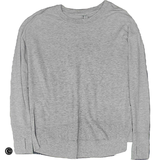 Athletic Top Ls Crewneck By Athleta In Grey, Size: Xs image 1