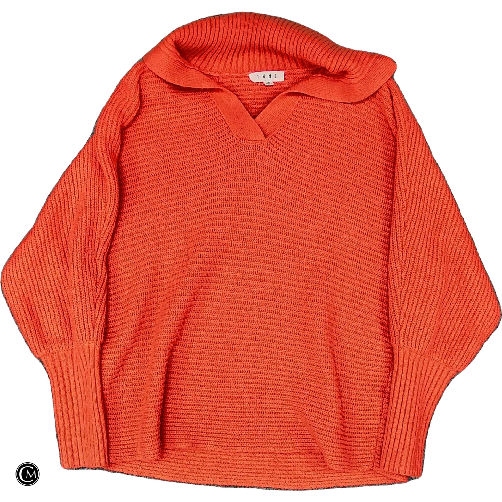 Sweater By Thml In Orange, Size: M image 1