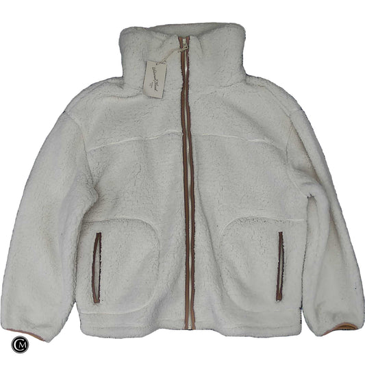 Jacket Faux Fur & Sherpa By Universal Thread In Brown & Cream, Size: L image 1