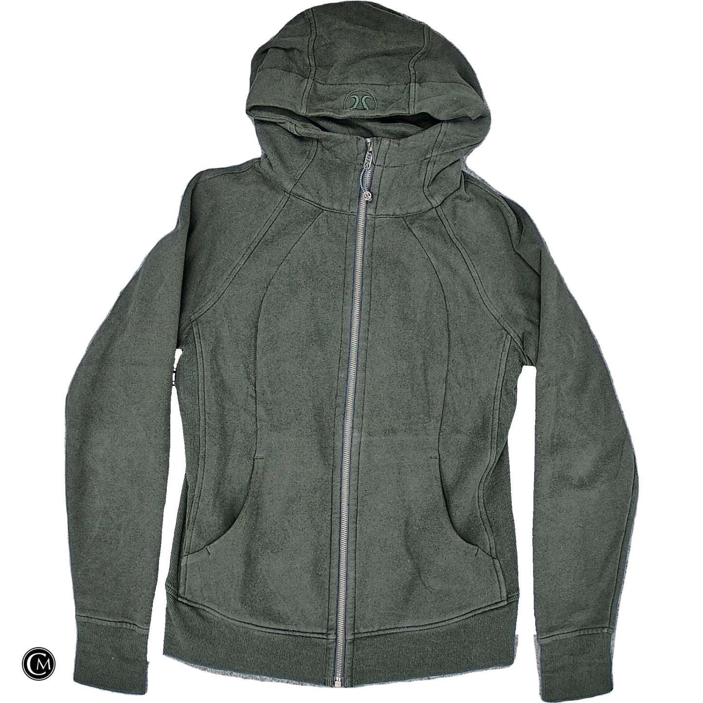 Athletic Jacket By Lululemon In Green, Size: M image 1