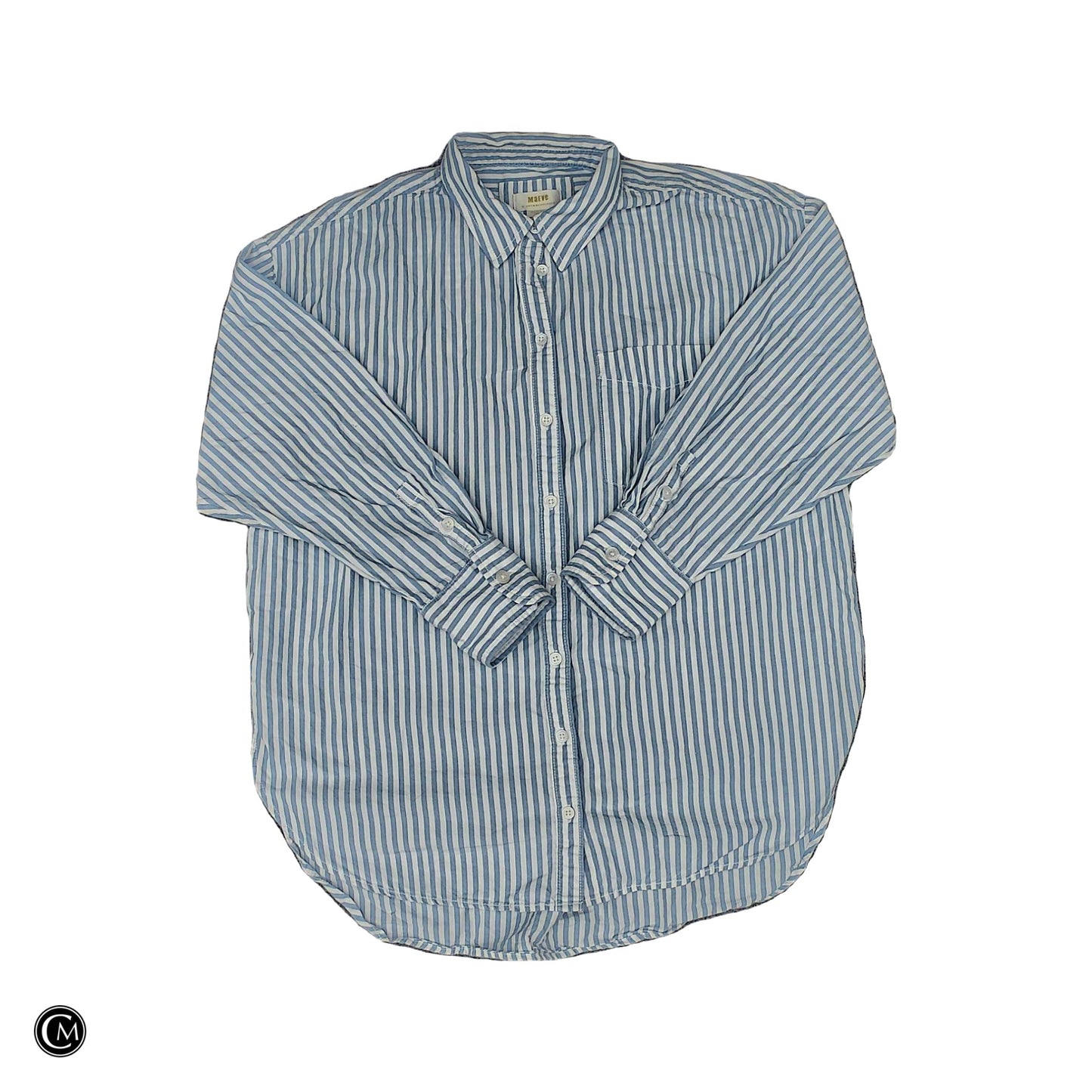 Top Ls By Maeve In Blue & White, Size: M image 1