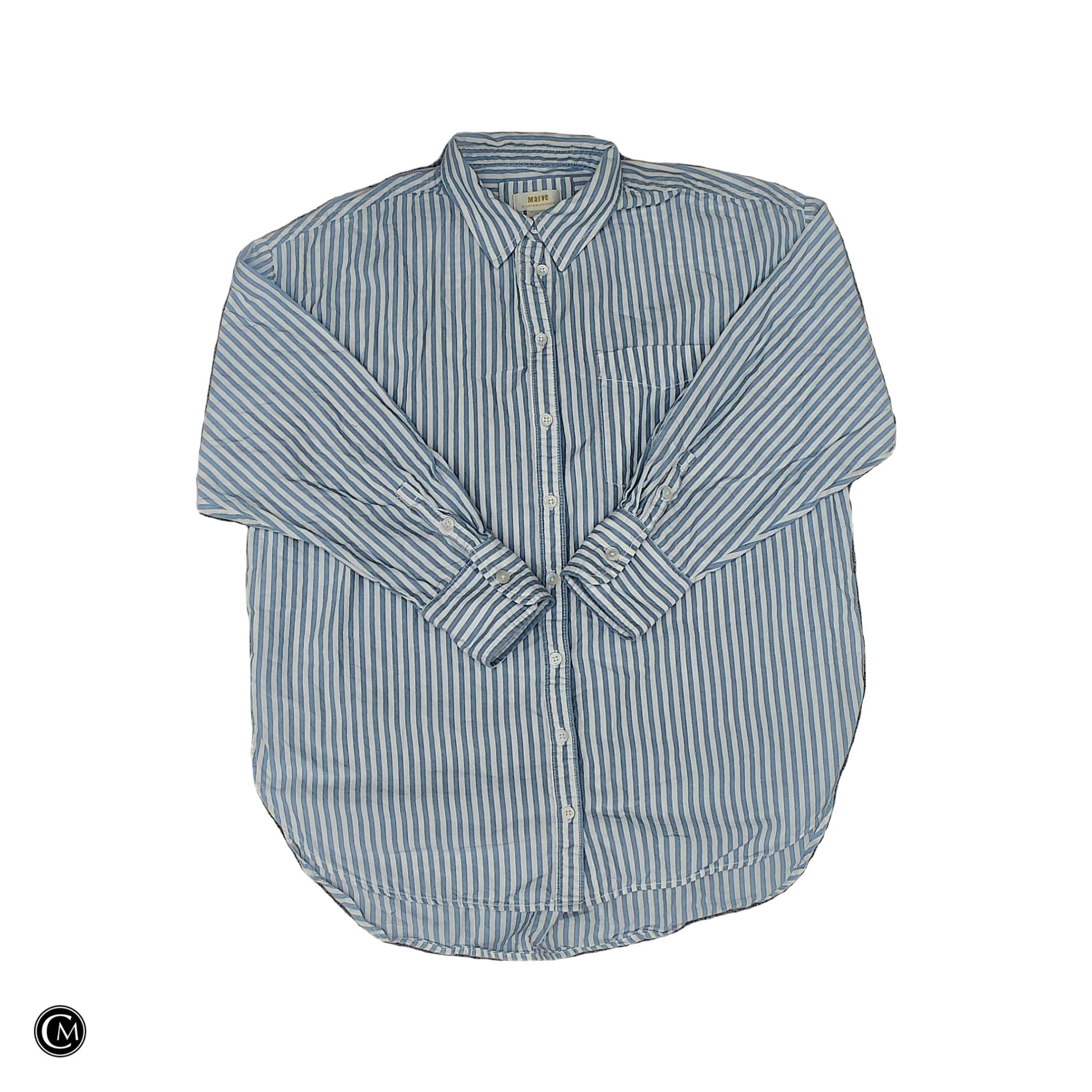 Top Ls By Maeve In Blue & White, Size: M image 1