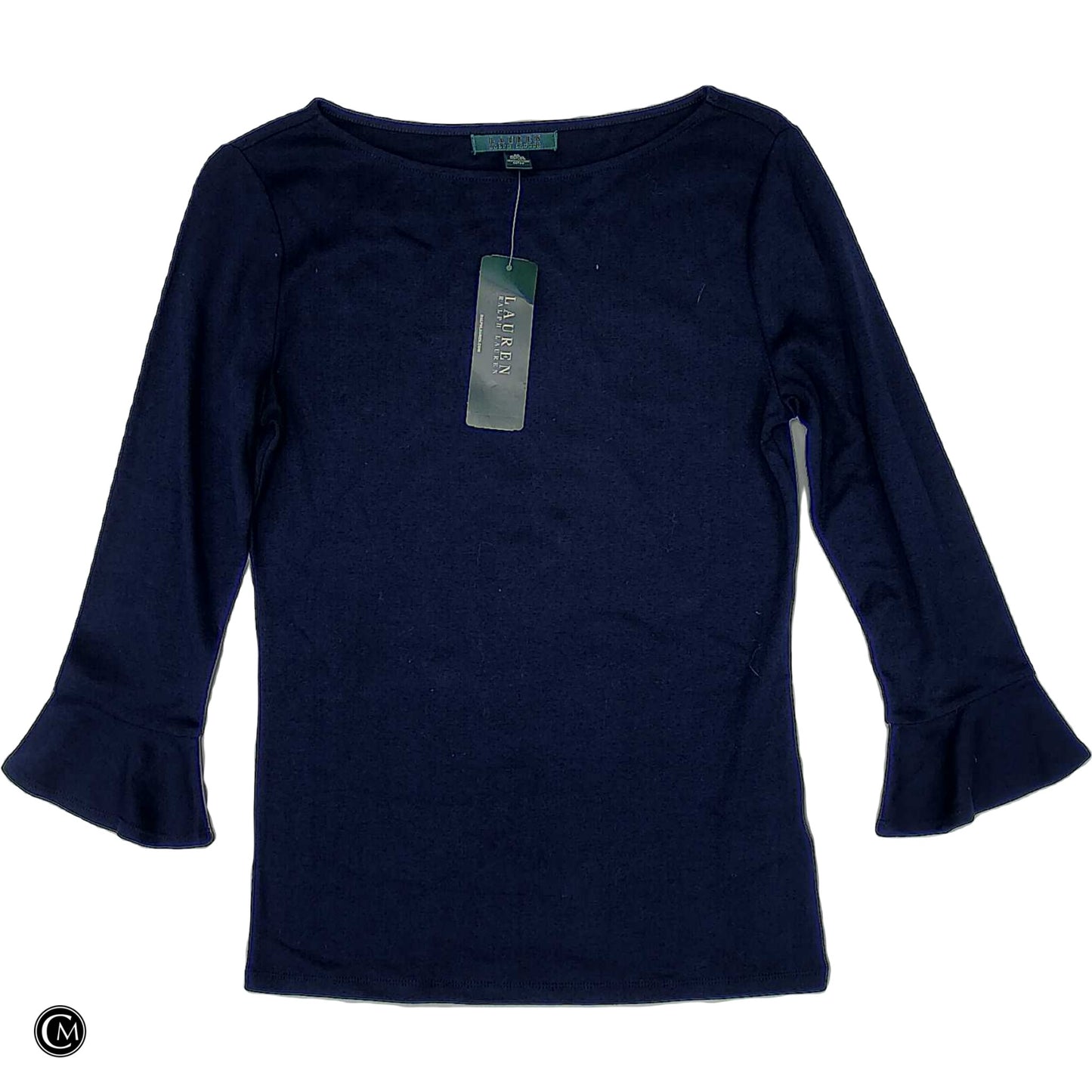 Top Ls Basic By Lauren By Ralph Lauren In Navy, Size: M image 1