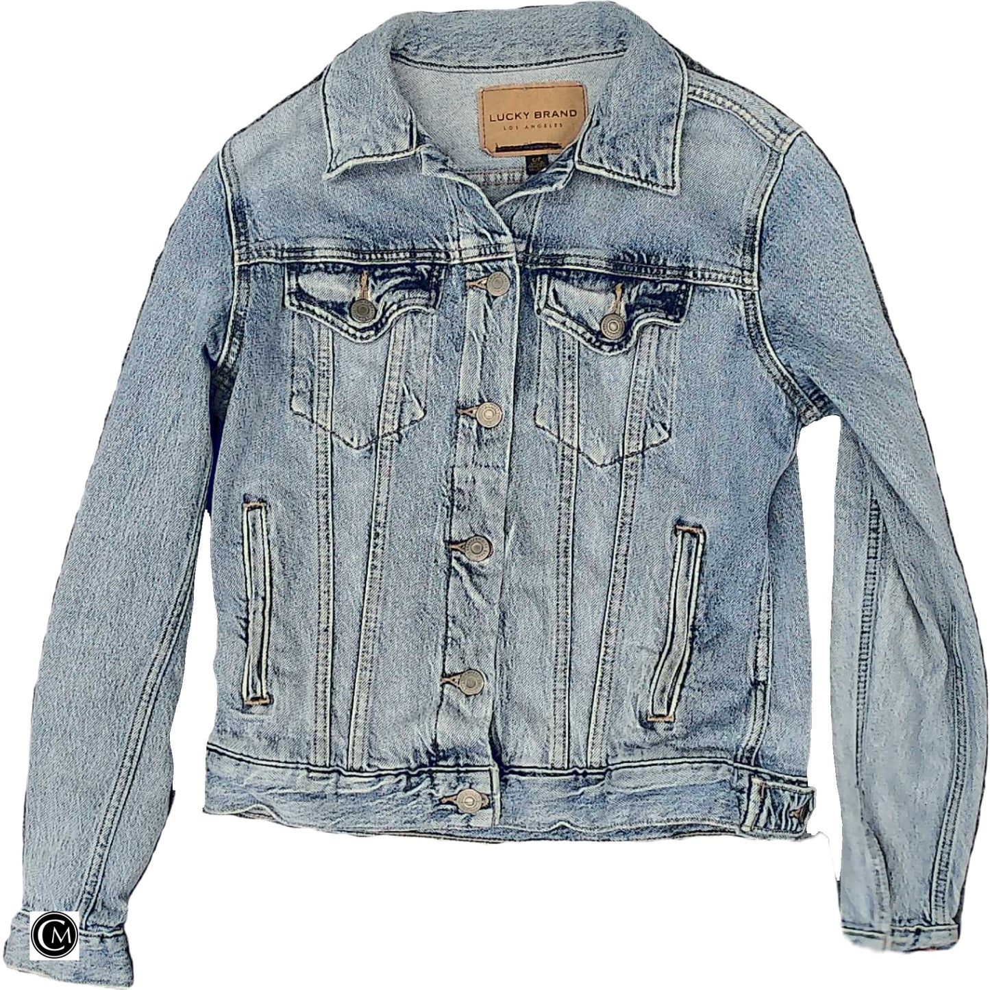 Jacket Denim By Lucky Brand In Blue Denim, Size: Sp image 1