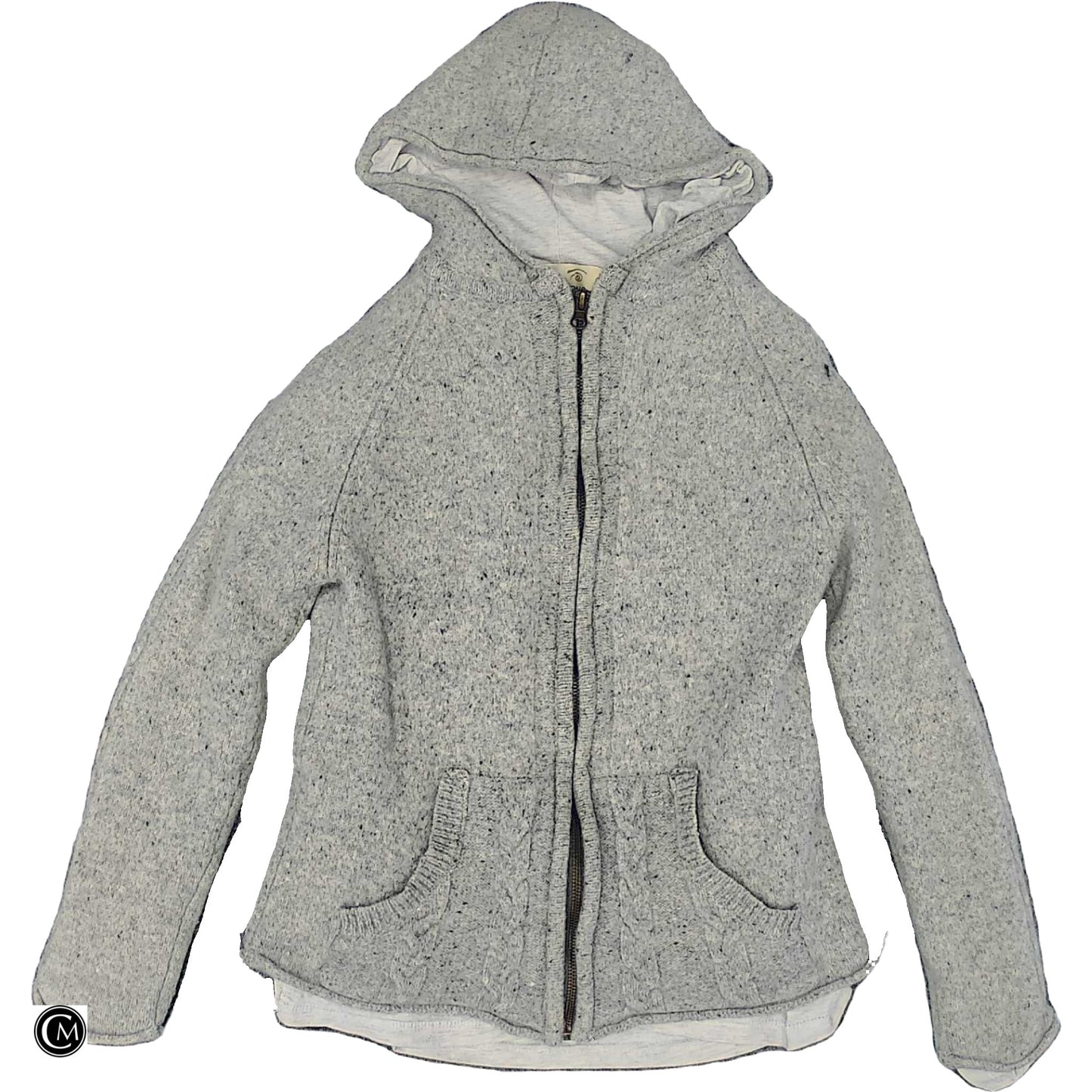 Jacket Fleece By Clothes Mentor In Grey, Size: M image 1