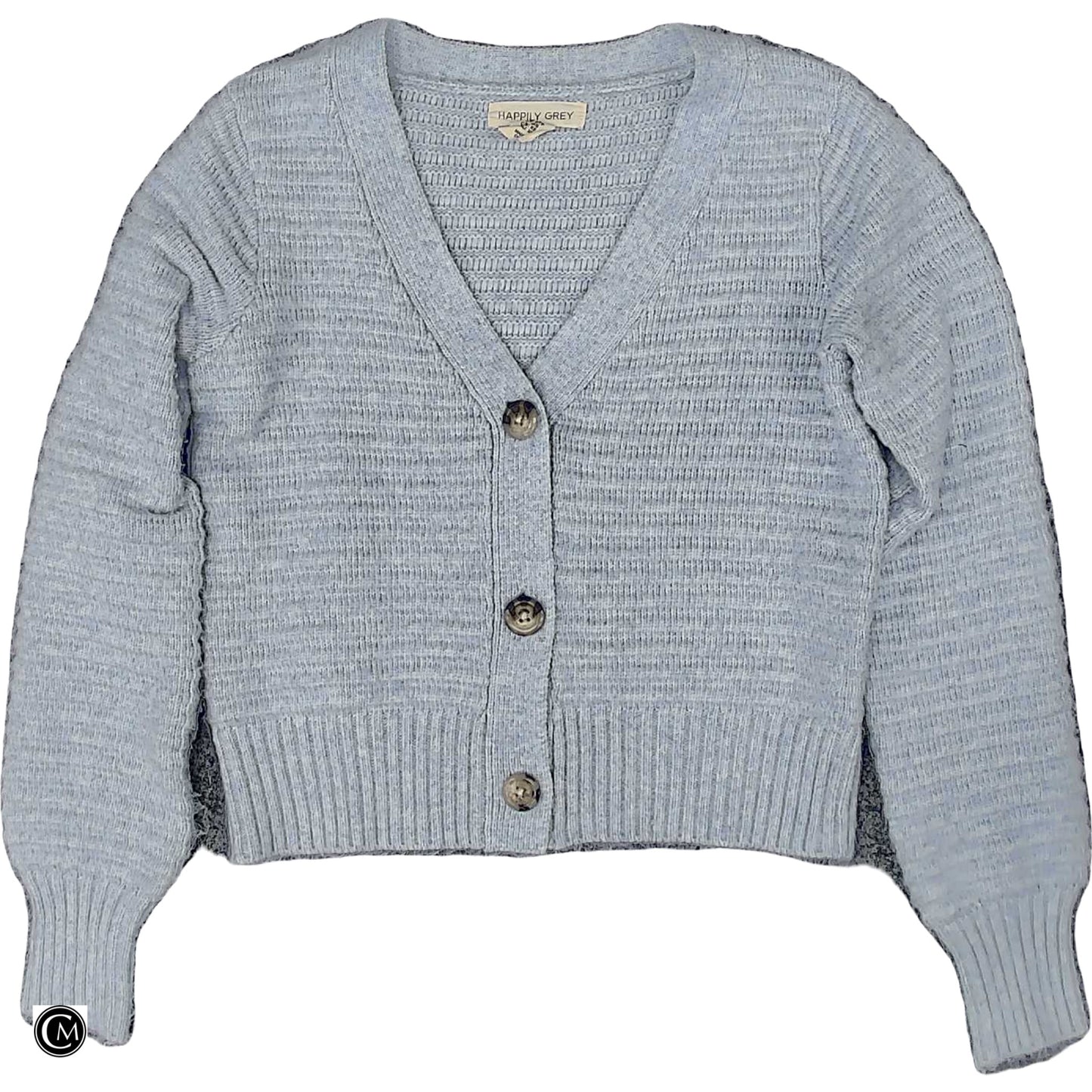 Sweater Cardigan By Happily Grey In Blue, Size: Xs image 1