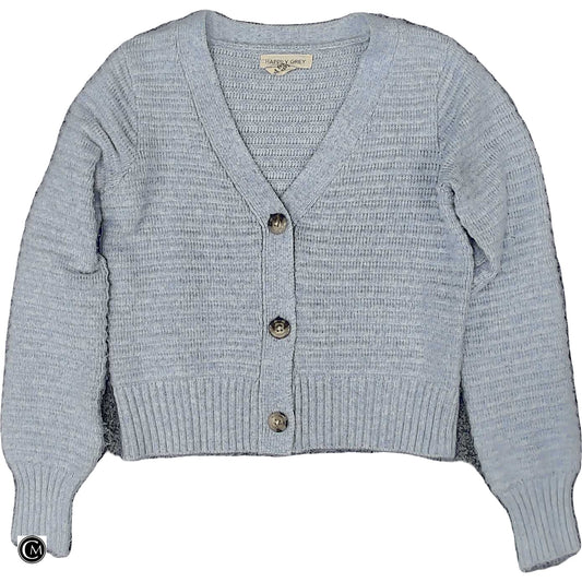 Sweater Cardigan By Happily Grey In Blue, Size: Xs image 1