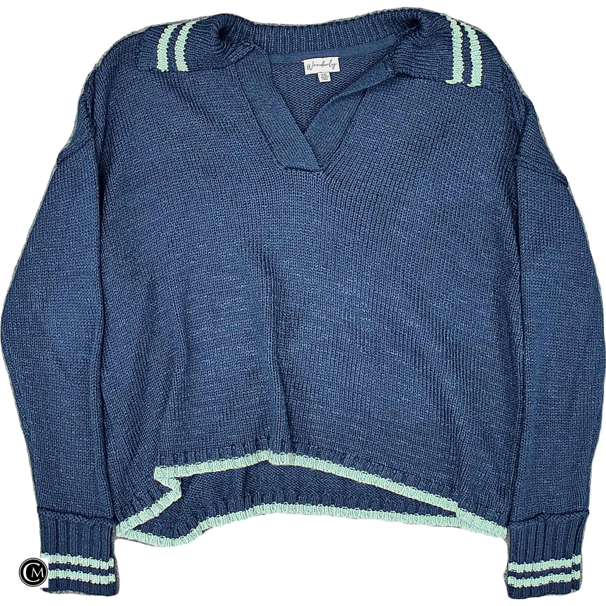Sweater By Wonderly In Blue, Size: 1x image 1