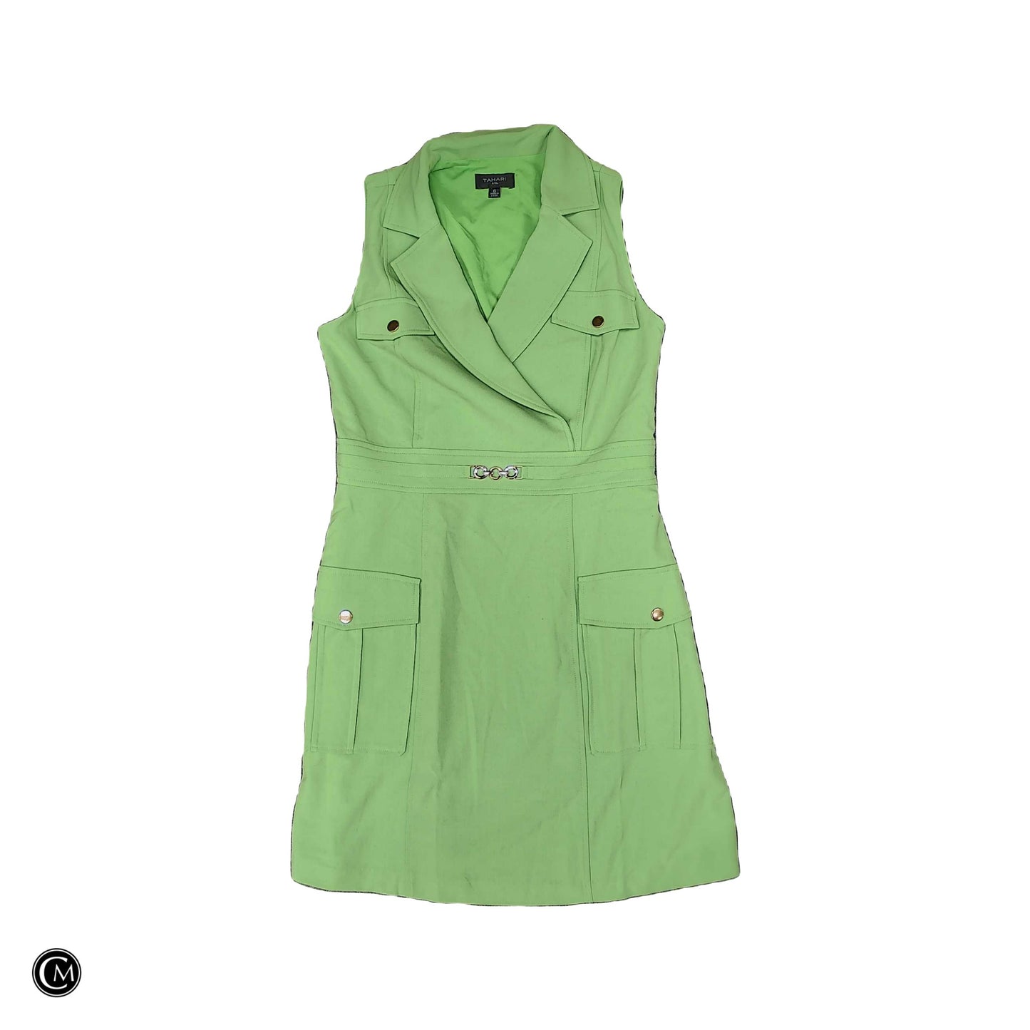 Dress Work By Tahari In Green, Size: S image 1