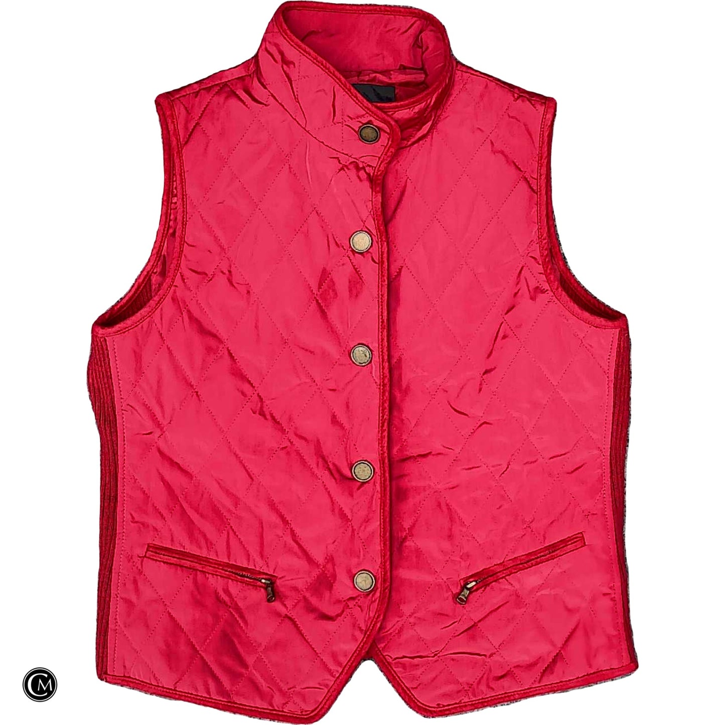 Vest Puffer & Quilted By Talbots In Pink, Size: Sp image 1