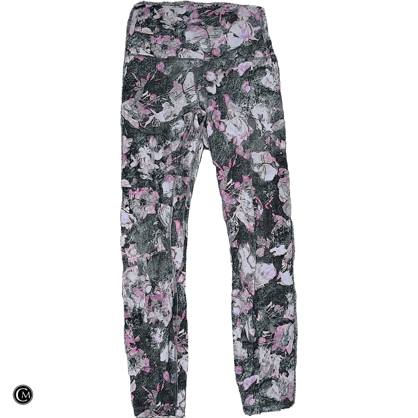 Athletic Leggings By Lululemon In Grey & Purple, Size: S image 1