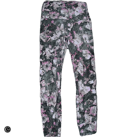 Athletic Leggings By Lululemon In Grey & Purple, Size: S image 1