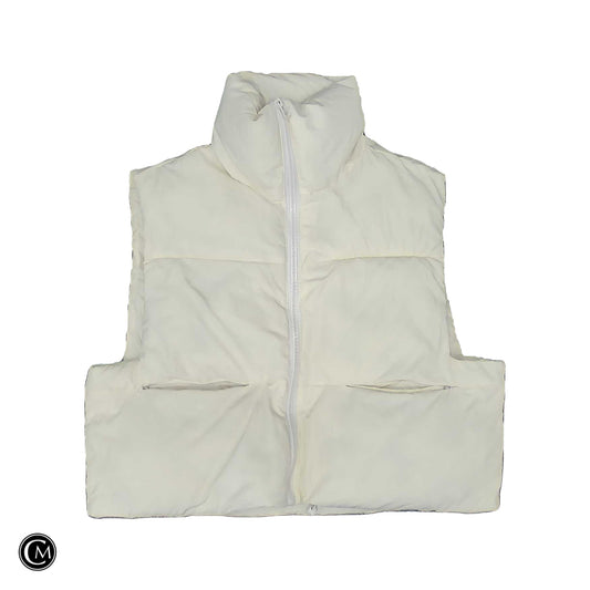 Vest Puffer & Quilted By Clothes Mentor In Cream, Size: Xl image 1